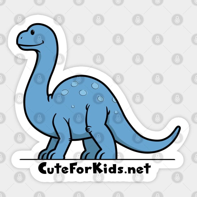 CuteForKids - Brontosaurus - Branded Sticker by VirtualSG